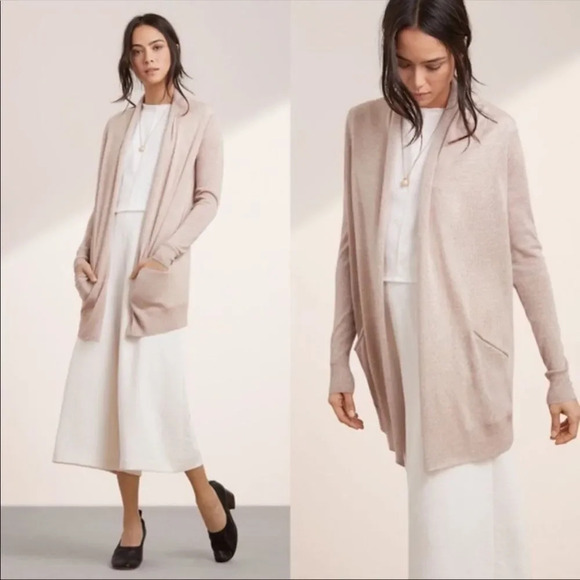 ARITZIA WILFRED Silk Cashmere Open Front Knit Cardigan - Picture 6 of 6